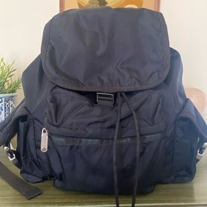 Le Sport Sac black backpack